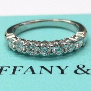 Tiffany Forever Embrace Shared Diamond Eternity Wedding Ring 0.57ct 3mm